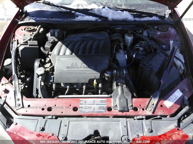 2G2WC55C961246094 - 2006 PONTIAC GRAND PRIX GXP RED photo 10