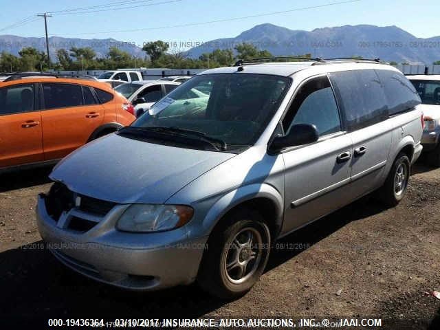 1D4GP24R35B292319 - 2005 DODGE GRAND CARAVAN SE SILVER photo 2