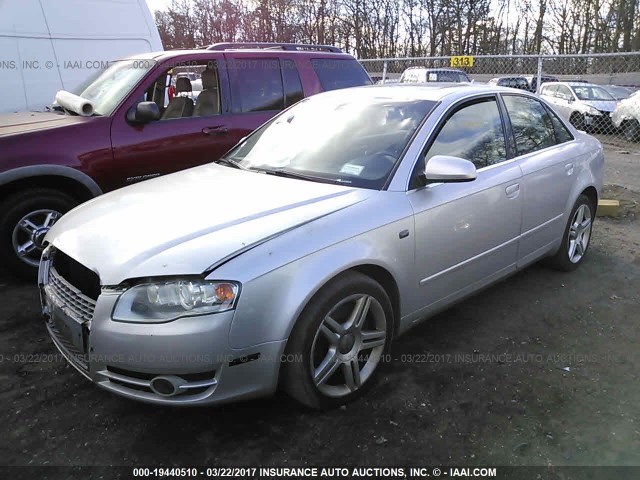 WAUDF78E16A135061 - 2006 AUDI A4 2.0T QUATTRO SILVER photo 2