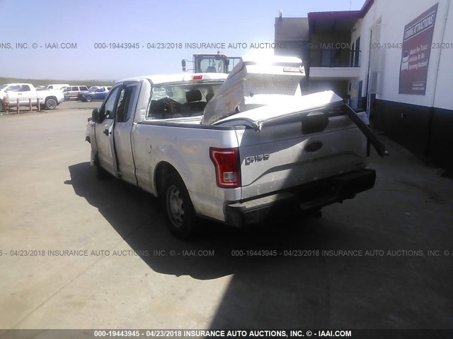 1FTEX1C8XGFA21275 - 2016 FORD F150 SUPER CAB WHITE photo 3