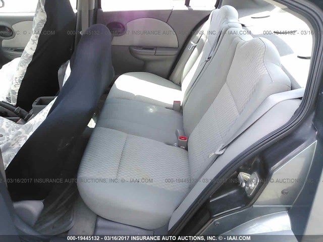 1G8AJ58F67Z106640 - 2007 SATURN ION LEVEL 2 GRAY photo 8