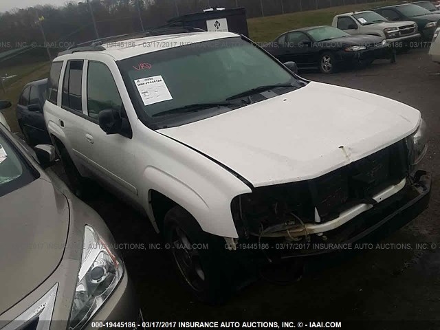 1GNDT33S592133305 - 2009 CHEVROLET TRAILBLAZER LT WHITE photo 1