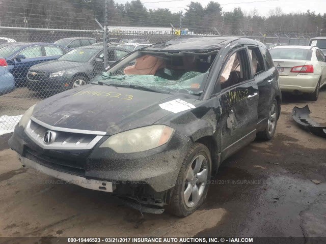 5J8TB18218A013981 - 2008 ACURA RDX BLACK photo 2