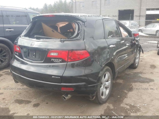 5J8TB18218A013981 - 2008 ACURA RDX BLACK photo 4