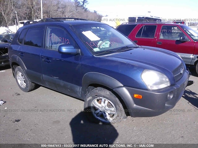 KM8JN12D27U668442 - 2007 HYUNDAI TUCSON SE/LIMITED BLUE photo 1