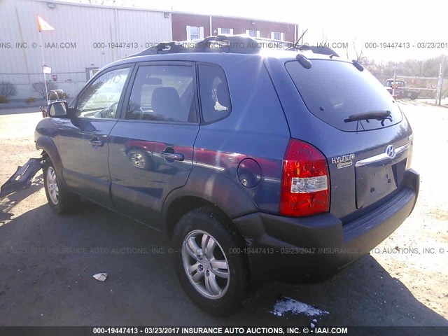 KM8JN12D27U668442 - 2007 HYUNDAI TUCSON SE/LIMITED BLUE photo 3