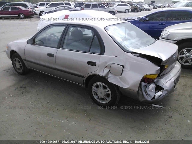 1Y1SK528X1Z402782 - 2001 CHEVROLET GEO PRIZM LSI თაფლისფერი ფოტო 3