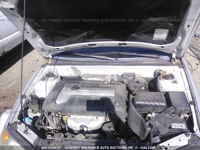 KMHDN46D35U160728 - 2005 HYUNDAI ELANTRA GLS/GT GRAY photo 10