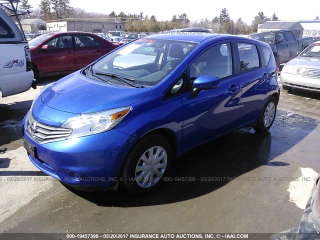 3N1CE2CP9GL380636 - 2016 NISSAN VERSA NOTE S/S PLUS/SV/SL/SR BLUE photo 2