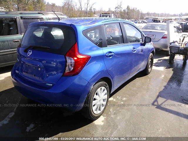 3N1CE2CP9GL380636 - 2016 NISSAN VERSA NOTE S/S PLUS/SV/SL/SR BLUE photo 4