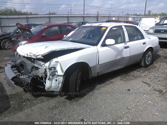 2MEFM74W33X696492 - 2003 MERCURY GRAND MARQUIS GS WHITE photo 2