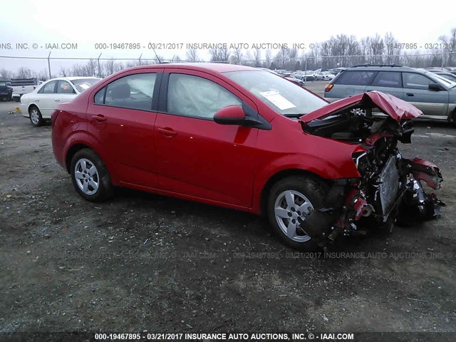 1G1JA5SH2F4164538 - 2015 CHEVROLET SONIC LS 红色 照片 1