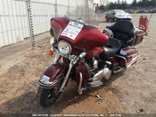 1HD1FC4178Y702142 - 2008 HARLEY-DAVIDSON FLHTCUI BURGUNDY photo 2