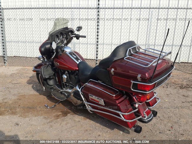 1HD1FC4178Y702142 - 2008 HARLEY-DAVIDSON FLHTCUI BURGUNDY photo 3