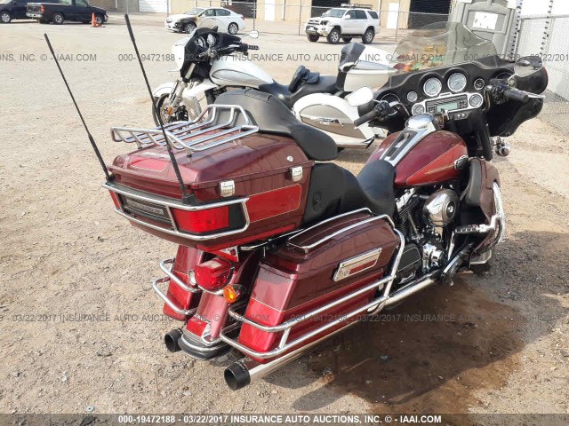 1HD1FC4178Y702142 - 2008 HARLEY-DAVIDSON FLHTCUI BURGUNDY photo 4