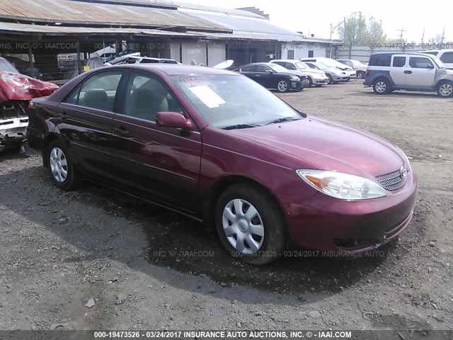 4T1BE32K02U068770 - 2002 TOYOTA CAMRY LE/XLE/SE MAROON photo 1