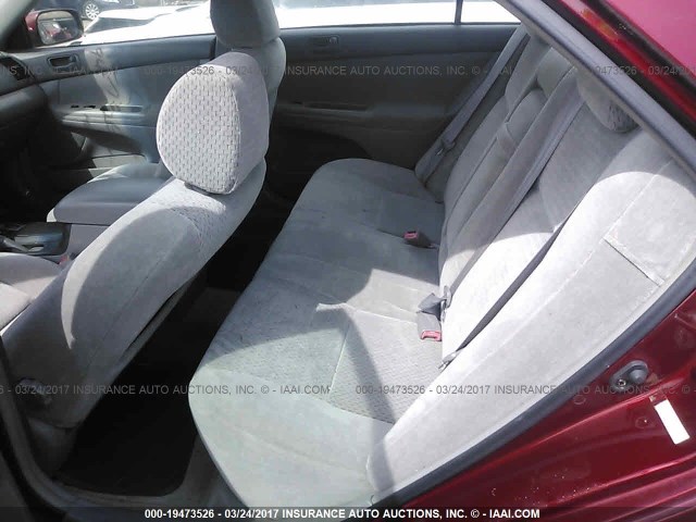 4T1BE32K02U068770 - 2002 TOYOTA CAMRY LE/XLE/SE MAROON photo 8