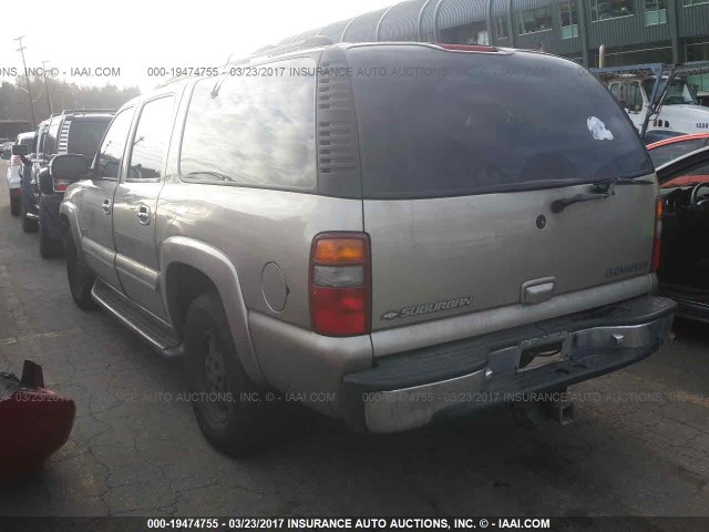 3GNFK16T9YG147623 - 2000 CHEVROLET SUBURBAN K1500 TAN photo 3