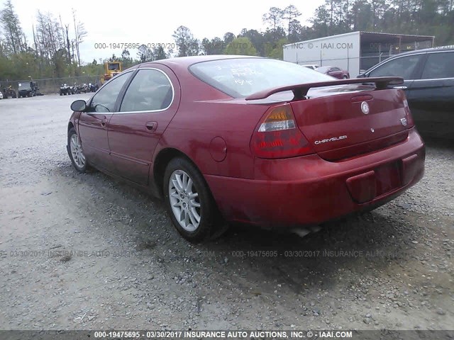 2C3HE66G74H690413 - 2004 CHRYSLER 300M RED photo 3