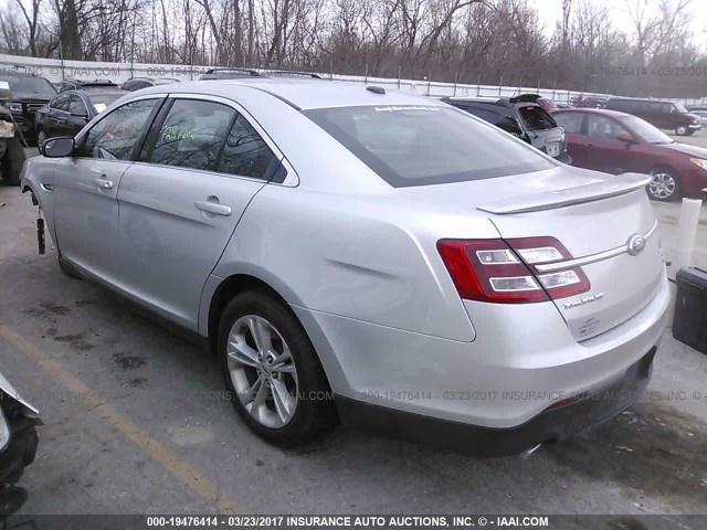 1FAHP2H88EG150964 - 2014 FORD TAURUS SEL SILVER photo 3