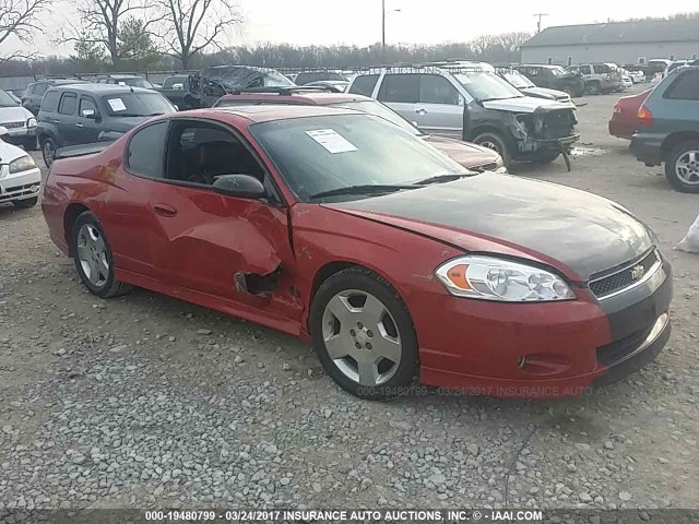 2G1WL16CX79344145 - 2007 CHEVROLET MONTE CARLO SS წითელი ფოტო 1