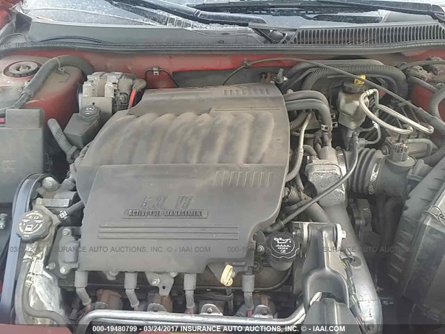 2G1WL16CX79344145 - 2007 CHEVROLET MONTE CARLO SS წითელი ფოტო 10
