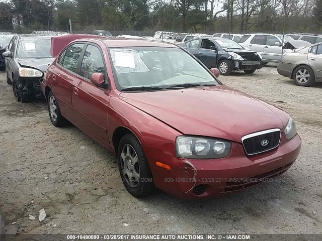 KMHDN45D83U617645 - 2003 HYUNDAI ELANTRA GLS/GT RED photo 1