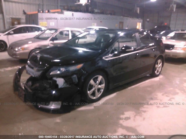 1G1RB6E46CU109844 - 2012 CHEVROLET VOLT BLACK photo 2