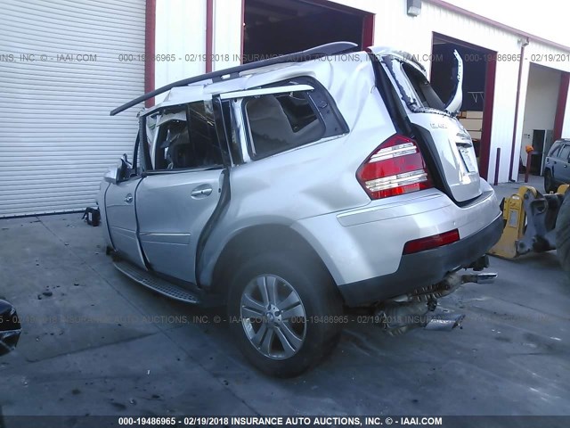 4JGBF71EX9A488791 - 2009 MERCEDES-BENZ GL 450 4MATIC SILVER photo 3