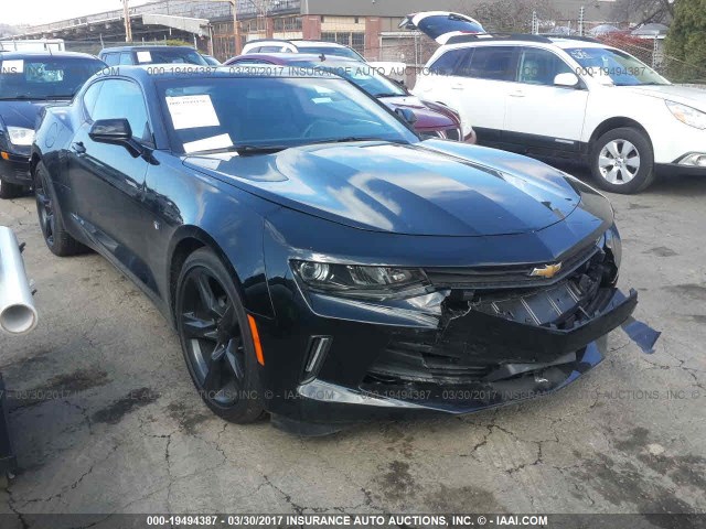 1G1FD1RX4H0158088 - 2017 CHEVROLET CAMARO LT BLACK photo 1