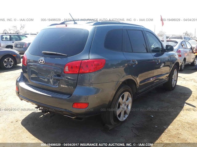 5NMSH13E67H020052 - 2007 HYUNDAI SANTA FE SE/LIMITED GRAY photo 4