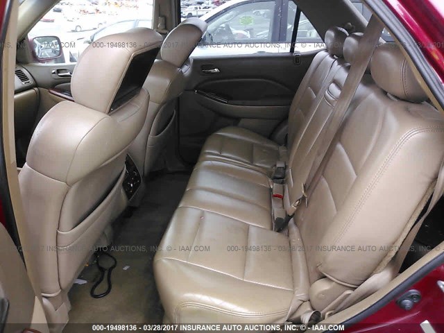 2HNYD18883H517936 - 2003 ACURA MDX TOURING BURGUNDY photo 8