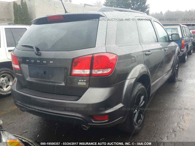 3C4PDCBG5FT722476 - 2015 DODGE JOURNEY SXT GRAY photo 4