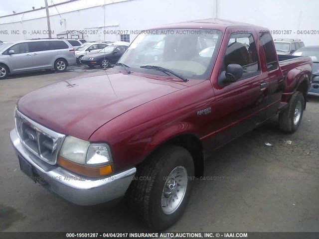 1FTZR15V5XPC00994 - 1999 FORD RANGER SUPER CAB RED photo 2