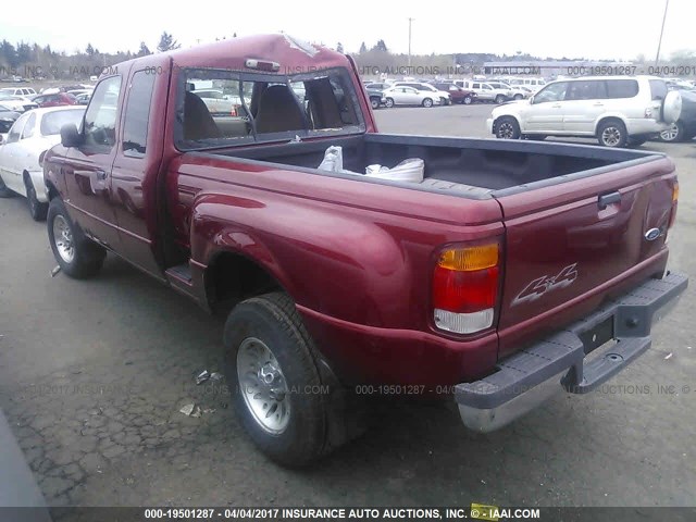 1FTZR15V5XPC00994 - 1999 FORD RANGER SUPER CAB RED photo 3