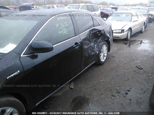 4T1BD1FK1CU014350 - 2012 TOYOTA CAMRY HYBRID/LE/XLE 黑色 照片 6