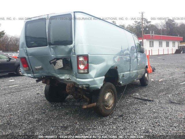 1FTPE24L3XHA55487 - 1999 FORD ECONOLINE E250 VAN Light Blue photo 4