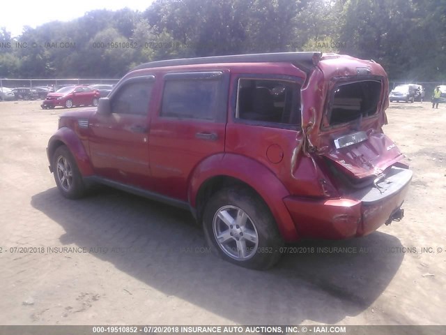 1D8GU58K27W613512 - 2007 DODGE NITRO SLT RED photo 3