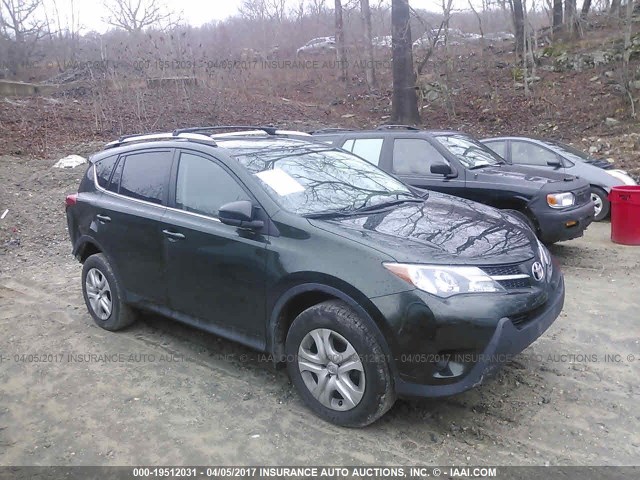 2T3BFREV9DW088919 - 2013 TOYOTA RAV4 LE GREEN photo 1