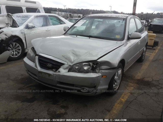 KMHDN46D26U272454 - 2006 HYUNDAI ELANTRA GLS/GT/LIMITED SILVER photo 2