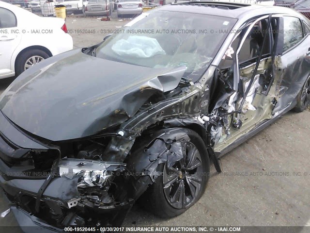 SHHFK7H77HU208242 - 2017 HONDA CIVIC EXL GRAY photo 6