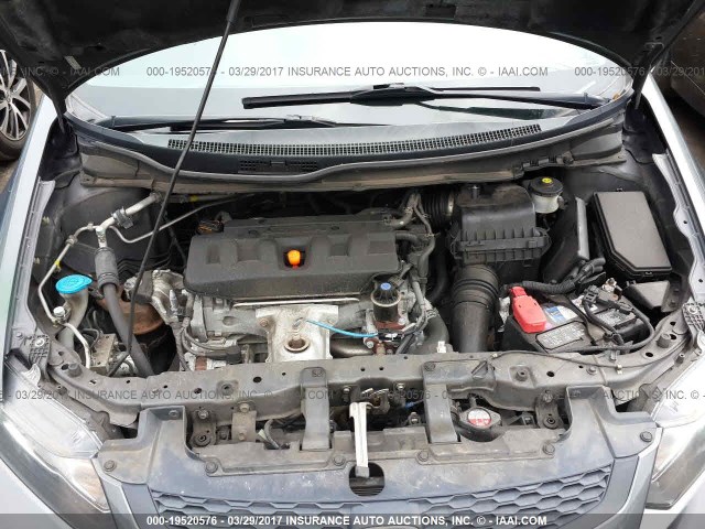2HGFG3B82CH521393 - 2012 HONDA CIVIC EX Gris foto 10