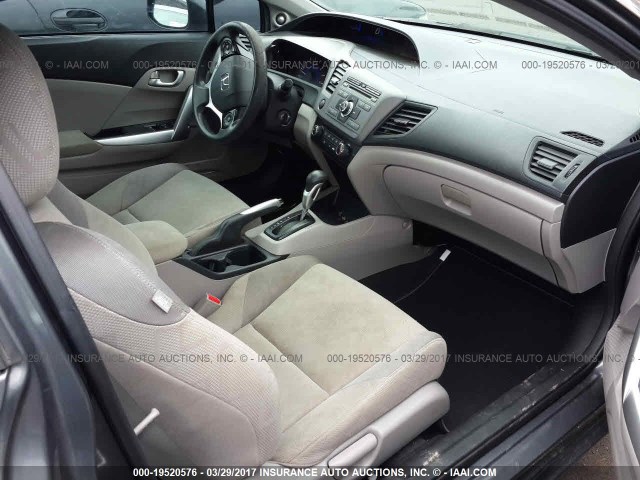 2HGFG3B82CH521393 - 2012 HONDA CIVIC EX Gris foto 5