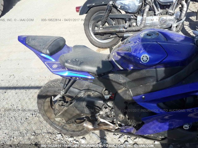 JYARJ12Y86A001988 - 2006 YAMAHA YZFR6 C BLUE photo 6