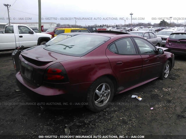 2G2WS522241337669 - 2004 PONTIAC GRAND PRIX GT2 წითელი ფოტო 4