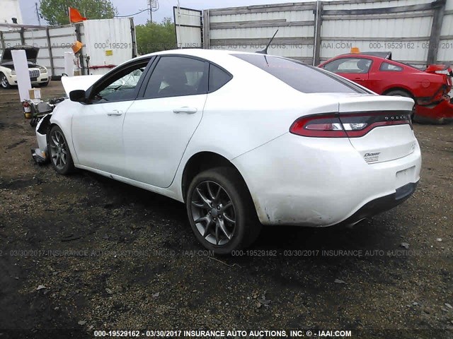 1C3CDFBB4ED701809 - 2014 DODGE DART SXT WHITE photo 3