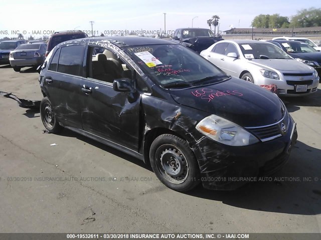 3N1BC11E69L441084 - 2009 NISSAN VERSA S/SL BLACK photo 1