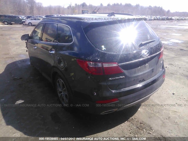 KM8SNDHF1EU037189 - 2014 HYUNDAI SANTA FE GLS BLACK photo 3