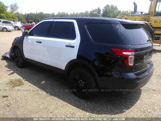1FM5K8AR0FGB51427 - 2015 FORD EXPLORER POLICE INTERCEPTOR BLACK photo 3