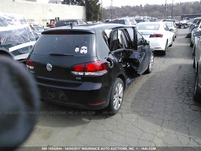 WVWDM7AJ1EW007873 - 2014 VOLKSWAGEN GOLF 黑色 照片 4